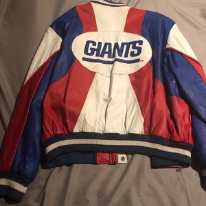 Vintage Carl Banks NY Giants Leather Jacket 2X